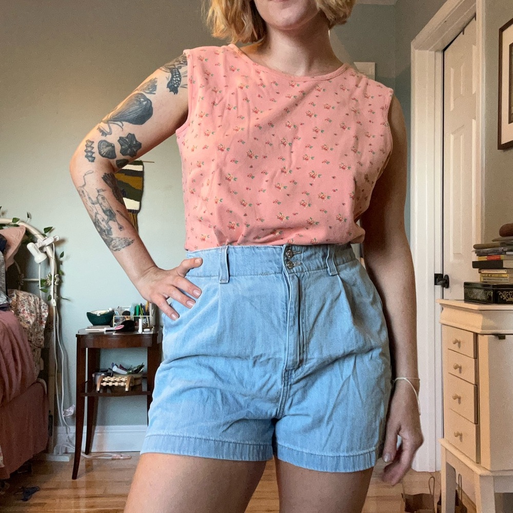 Vintage floral tank top.